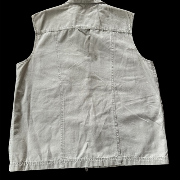 Columbia Vest Mens Large Khaki Fishing Hiking Outdoor Snap Button Pockets EUC - Picture 5 of 7